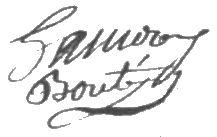 Signature de Jean-Baptiste Hamouy père en 1794