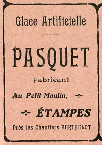 Réclame pour Pasquet dans l'Almanach de 1913