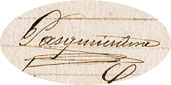 Signature de Pasquier en 1876