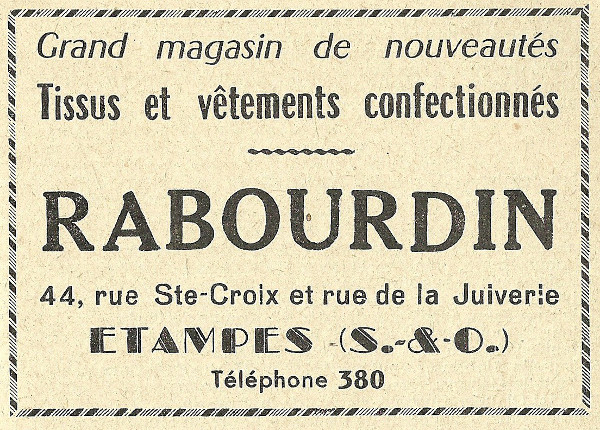 Rabourdin, nouveautés (1958)