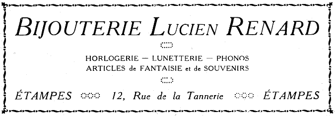 Réclame pour Lucien Renard de 1936