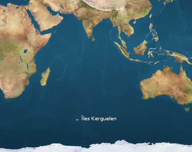 Situation des îles Kerguelen