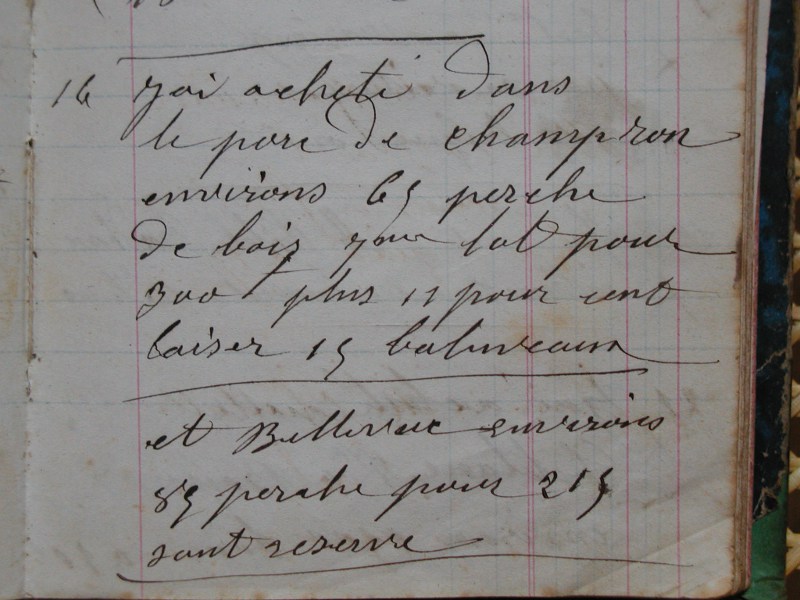 Extrait du livre de comptes de la tuilerie de Toureau (1879-1888)