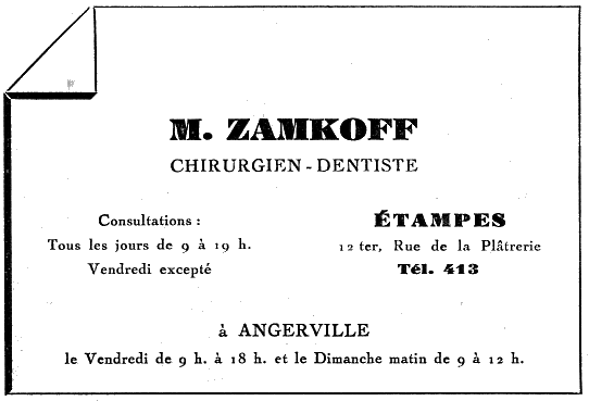 Zamkoff, dentiste