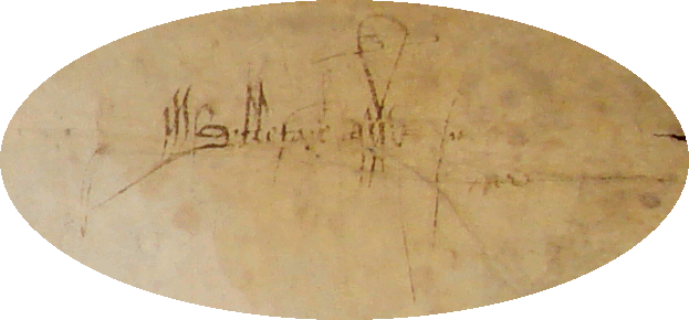 Signature de Martin de Bellefare