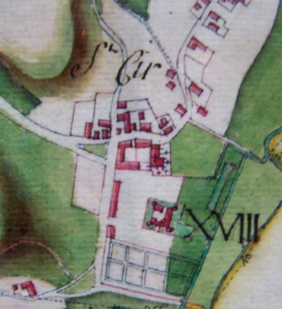 Plan de Saint-Cyr sous l'Ancien Régime (cliché de Frédéric Gatineau)