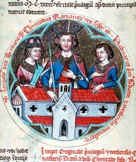 Conrad II d'après une enluminure du XIVe siècle
