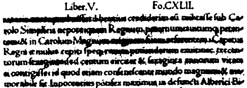 Paul-Emile, livre V, folio CXLII recto de l'édition de 1520 (Gallica)