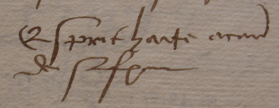 Première mention d'Esprit Hattes par le censier de Longchamp (1535: "Esprit Hacte à cause de sa femme")