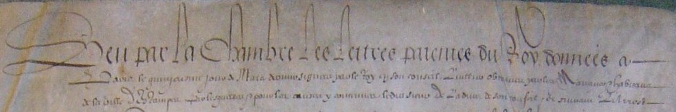 Extrait du Registre du Conseil d'Etat (15 mars 1608)