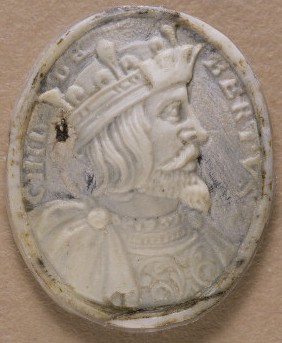Childebert II selon un camée du 17e siècle (BNF)