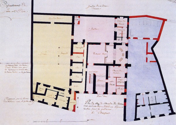 Plan du Palais de Justice en 1806 (AN F21 1904.3)