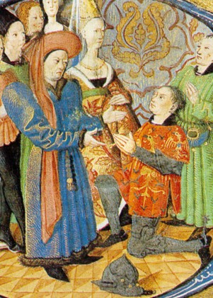 Charles d'Orléans recevant l'hommage d'un vassal