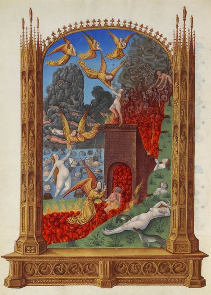 Le Purgatoire représenté dans les Grandes Heures du duc de Berry (folio 113v)