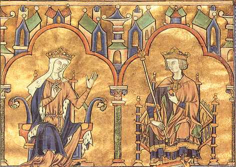 Blanche de Castille et son fils saint Louis