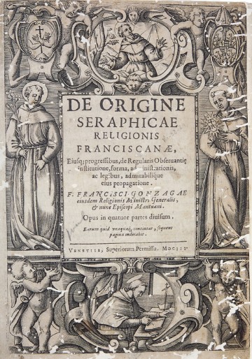Edition véntiitienne de 1603 de l'ouvrage du père François de Gonzague