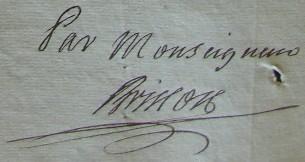 Signature de Brisson
