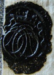 Sceau de François Mauduison (cire noire)