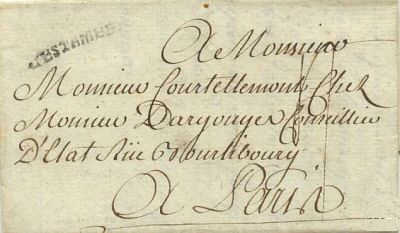 Courrier de 1769