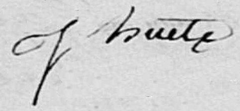 Signature de Jacque Huet en 1766