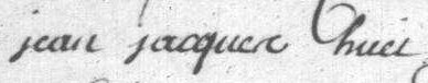 Signature de Jean-Jacques Huet en 1787