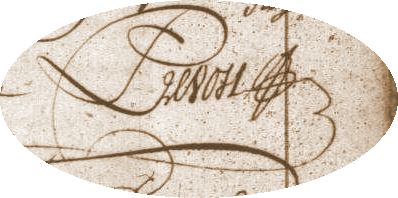 Signature de Michel Prevost lors de son mariage en 1797