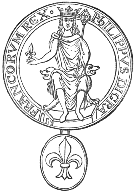 Sceau et contre-sceau de Philippe II Auguste