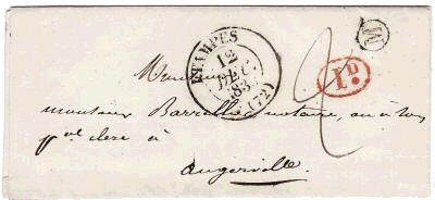 Courrier de 1839