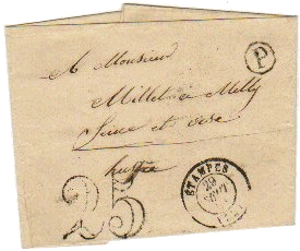 Courrier de 1851
