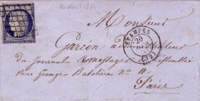 Courrier de 1851