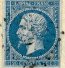 Courrier d'Angerville de 1860
