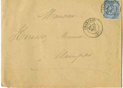 Courrier de 1877