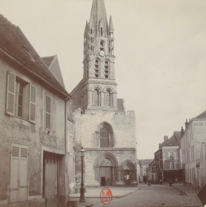 L'église Notre-Dame d'Etampes en mars 1902
