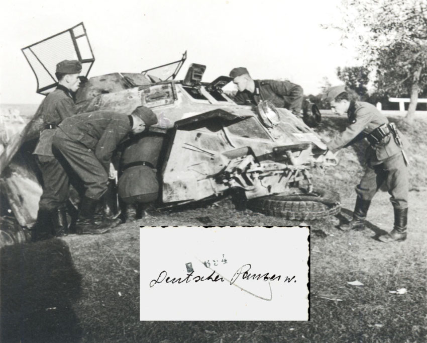 Cliché pris par un fantassin allemand en juin 1940