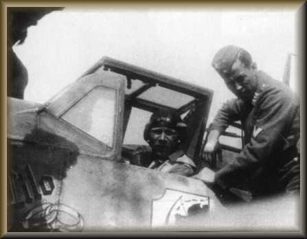 Heinz Knoke et son Messerschmitt Bf. 109 Gi en 1943 © Franck Ruffino