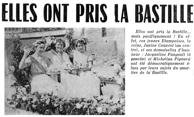 Reines de la Bastile (fin août 1956)