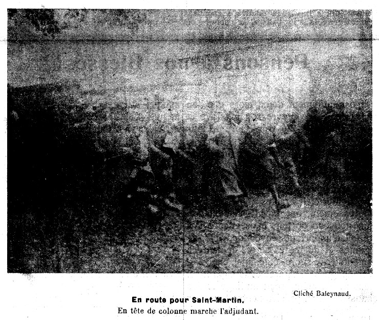 Arrivée des prisonniers le 8 novembre 1915 (clichés Baleynaud, Abeille d'Etampes du 13 novembre)