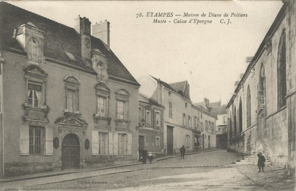 Carte postale de l'aviateur Abel Laclavère (Etampes, 1916)