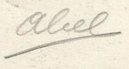 Signature d'Abel Laclavère en 1916