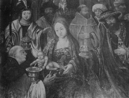 Musée d'Etampes: "L'adoration des mages", copie d'un original flamand (exposée en 1973)