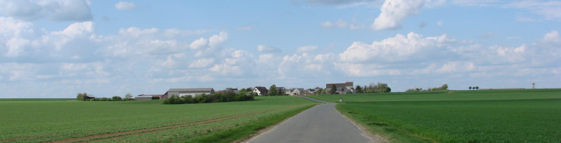 Brouy vu de Grandvilliers, hameau de Mainvillier