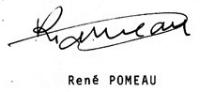 Signature de René Pomeau