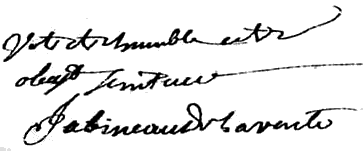Signature de Pierre Jabineau