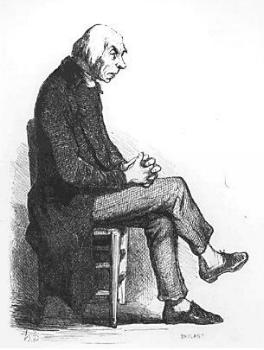 Le Père Goriot, gravure de Daumier (édition Furne de 1843, t. 9 p. 325)