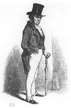 Vautrin, gravure de Daumier (édition Furne de 1843, t. 9 p. 312)