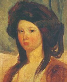 Charles-Emile Callande de Champmartin (1797-1883): Juliette Drouet (huile sur toile, 44 cm sur 37, vers 1827, Maison de Victor Hugo)