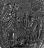 Sceau du chapitre de Saint-Guibert (XIIe siècle)