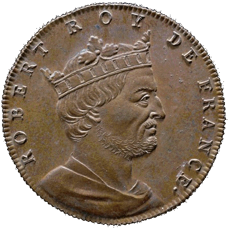 Jean Dassier: Robert le Pieux (médaille, vers 1720)