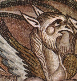 Griffon de la mosaïque de Torcello (début XIe siècle)