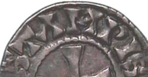 Stampis Castellum sur un denier du roi Raoul (923-936)
